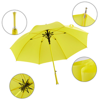 Parapluie droit long de 23 pouces Ovida avec logo personnalisé, 8 baleines, classique, semi-automatique, cadeaux d'affaires, parapluies en gros pour la pluie