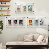 Support magnétique moderne personnalisé à 3 étagères en acrylique pour cartes à collectionner – Vitrine transparente pour cartes de baseball – Haute qualité, montage facile