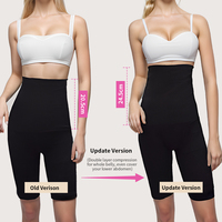S-SHAPER sans couture Fajas bout à bout Shorts taille haute post-partum ventre ceinture Abdomen soutien Shapewear Silicone hanches pantalon