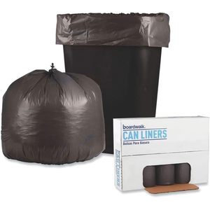 Sacs poubelles gris Boardwalk 3036SH LD 20-30 gallons, 0,95 mil, 30 largeurs x 36 hauteurs, 25 sacs/rouleau, 4 rouleaux/carton, sacs poubelles ménagers - Product Image 2