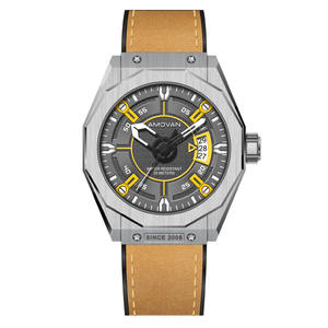 <span class=keywords><strong>Montre</strong></span> pour homme personnalisable avec boîtier en acier 304 noir, grand cadran, mouvement à quartz, calendrier, bracelet en caoutchouc de 22 mm - Product Image 5