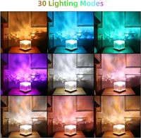 Projecteur lumineux moderne Tsinye, projecteur d'étoiles, veilleuse avec 16 couleurs, projecteur de lumière à ondes océaniques pour enfants