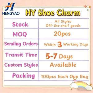 จี้รองเท้าการ์ตูน PVC คุณภาพสูงยอดนิยมจาก HY Wholesale ลายการ์ตูนอนิเมะคลาสสิก ตกแต่งรองเท้า จี้รองเท้า CROc สีฟ้าลายการ์ตูน - Product Image 5