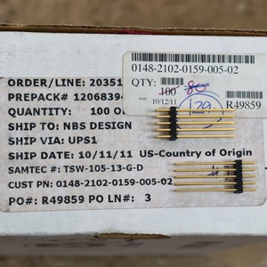Connecteur de capteur pour contrôleur PLC, connecteur à broches, neuf d'origine TSW-105-13-G-D - Product Image 5