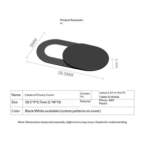 <span class=keywords><strong>Cache</strong></span>-<span class=keywords><strong>webcam</strong></span> coulissant <span class=keywords><strong>amovible</strong></span> pour téléphone portable et ordinateur portable, autocollant de protection pour caméra, logo OEM personnalisé - Product Image 3