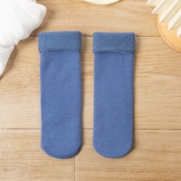Chaussettes d'hiver chaudes en polaire épaisse sans couture pour enfants, vente en gros