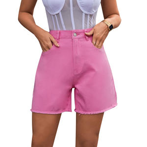 กางเกงขาสั้นผ้ายีนส์บางยาวถึงครึ่งเอวสูงสไตล์เกาหลีแนวสตรีทแวร์ - Product Image 6