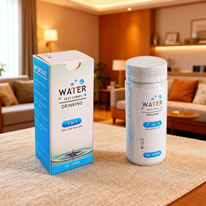 Kit de test d'<span class=keywords><strong>eau</strong></span> potable de haute qualité Caped 7 en 1, papier de test, 7 façons d'analyser l'<span class=keywords><strong>eau</strong></span>, bandelettes de test - Product Image 1