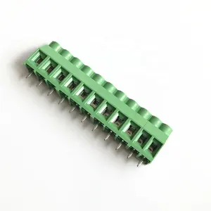 Bloco de terminais PCB de 6,35 mm 7,62 mm 9,5 mm passo PA66 2 3 4 5 6 7 8 pinos PCB fio para placa conector bloco de terminais de grande corrente