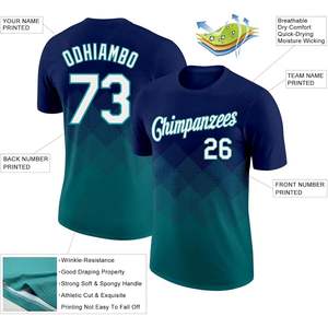 Maillots et chemises de baseball personnalisés à dégradé pour hommes, femmes et garçons - Uniforme d'équipe sportive de softball personnalisé, respirant et imprimé - Product Image 6