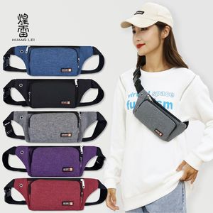 Huang Lei Unisex Sports Waist Bag Lightweight Oxford Cloth Adjustable Strap Multi Functional Fitness Chest Bag For Everyday Use - Product Image 1