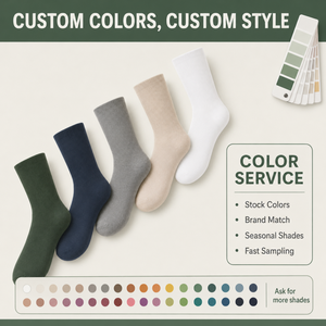 Chaussettes en coton et bambou pour homme, logo personnalisé, col rond, vente en gros, chaussettes blanches, usage quotidien, confortables et respirantes. - Product Image 3