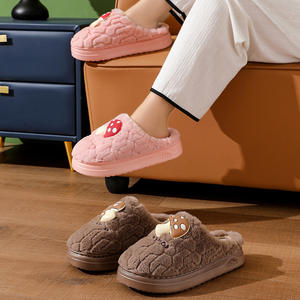 Unisex Winter Cotton for <b>Slippers</b> Cute Cartoon Design Thick Soles Anti-Skid EVA Outsole Home Warmth for Couples-Factory Custom - Product Image 3