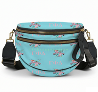 Sac bandoulière Gamma Phi Delta Sorority, design élégant avec lettres grecques, sac banane unisexe, sac bandoulière de voyage pour l'extérieur