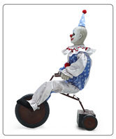 Decoración de Halloween con Temática de Circo y Casa Embrujada, Sensor de Movimiento, Payaso Aterrador y Excéntrico, Accesorio Animado para Bicicleta, Adorno Extraño