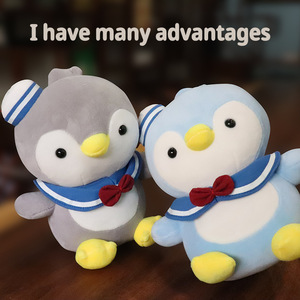Customized Cute Sea Breeze Penguin Doll Babies Bedtime Appease Fun <b>Soft</b> Comforter Plush <b>Toy</b> Animal <b>Stuffed</b> for Christmas Gift - Product Image 3