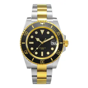 One piece custom logo Diver Watch Water Ghost Sub Homage NH35 Luxury Sapphire Men Mechanical Watches 20Bar Waterproof