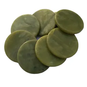 Round Green Jade Natural Stone For Glue Lash Extension Glue Holders Adhesive Pallet Jade Stone