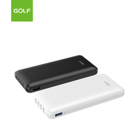 Banques d'alimentation à câble intégré LED Banque de chargeur de téléphone intelligent de type C Banque d'alimentation à charge rapide 10000mah avec câble