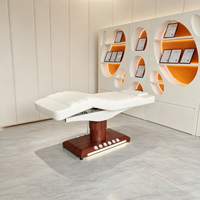 Table de massage électrique chauffante de luxe à commande monoposte pour spa et salon, idéale pour esthéticiennes, soins du visage et extensions de cils