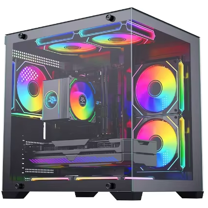 CS049 Full Tower Gaming Case ATX Computer Gamer PC Casing Accessories with Side Panel Window Stock Available