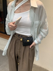 Nuove Cinture da Donna di Design 2026, <span class=keywords><strong>Cintura</strong></span> a Catena con Sfere Dorate di Lusso di <span class=keywords><strong>Alta</strong></span> Qualità, Mini Borsa a <span class=keywords><strong>Cintura</strong></span>, Catene Dorate Regolabili - Product Image 5