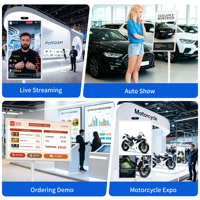 Smart 21.5 Inch Touch Screen Wireless Casting Screen 1920*1080 Android 14 Commercial Move Live Broadcast Monitors