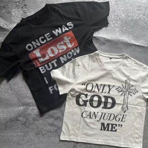 कस्टम टी-शर्ट 250 जीएसएम कपास का सूरज फीका एसिड वॉश टी शर्ट पुरुषों - Product Image 1