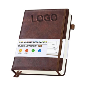 Tùy Chỉnh Lót Tạp Chí Máy Tính Xách Tay Bằng Văn Bản A5 80gsm Dày Giấy 128 Tờ Bút Chủ Da Bìa Cứng Tùy Chỉnh Đẹp Máy Tính Xách Tay - Product Image 1