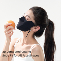 Masque facial en soie glacée anti-UV, protection UPF50+, léger et respirant pour l'extérieur, lavable et durable, OEM/ODM disponible