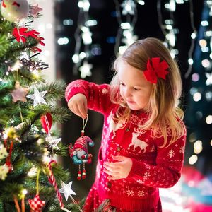 Luxury Christmas <b>Tree</b> Decorations Santa Gingerbread Man Snowman Christmas Hat Shaped Acrylic Christmas <b>Tree</b> <b>Ornaments</b> - Product Image 5