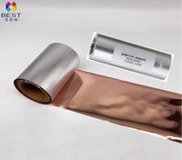 Ruban en résine or rose durable 100 mm * 200 m, ruban de transfert thermique en résine compatible avec les imprimantes à codes-barres