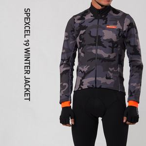 Spexcel-<span class=keywords><strong>Chaqueta</strong></span> de <span class=keywords><strong>ciclismo</strong></span> a prueba de viento, de camuflaje, de <span class=keywords><strong>invierno</strong></span>, 3 capas, tela polar térmica, en la parte delantera, 2019 - Product Image 2
