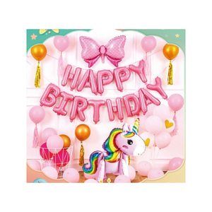 Premium <strong>Unicorn</strong> <strong>Party</strong> Balloon Set Eco-Friendly Unisex Decorations for Birthday Baby Shower Halloween &amp; Diwali - Product Image 5