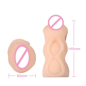 Jouets sexuels pour hommes, masturbateur de poche, texture réaliste, vagin, anal, double <span class=keywords><strong>canal</strong></span>, silicone, produit pour adultes pour hommes - Product Image 1