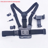 Première perspective accessoires de tir caméra de sport sangles de tir de poitrine diffusion en direct cyclisme en plein air support pour téléphone portable