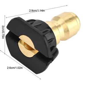 Buse en acier inoxydable à connexion rapide 1/4 pouce, buse à jet éventail haute pression pour accessoires de nettoyage de pistolet de lavage à pression - Product Image 4