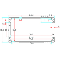 Chine fabricant boîtier en aluminium conception de maison profilés d'extrusion en aluminium boîtier pour boîtier électronique