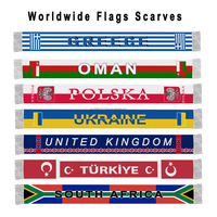 Drapeau du monde motif Football tasse acclamant écharpe espagne Espana peint Technique bandeau Polyester Textile artisanat