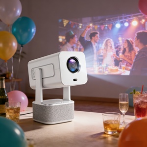 Projecteur de cinéma portable pour l'extérieur, en tissu, pour le camping et le jardin, 1080P HD, longue durée de vie de la batterie, Wi-Fi double bande, BT 5.0 - Product Image 3