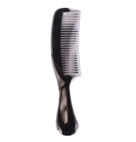 Kit de brosses à cheveux en plastique gris fumé avec manche transparent, antistatique, pour coiffure et barbier, vente en gros pour salon