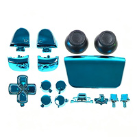 Kit complet de boutons chromés pour manette PS5 V3 : D-pad, R1, L1, R2, L2, boutons directionnels, boutons ABXY, boutons de déclenchement, capuchons de joystick et capuchons de stick analogique