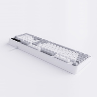 Clavier de jeu mécanique filaire USB de haute qualité à 104 touches, taille standard, rétroéclairage RVB 3.0, clavier ergonomique
