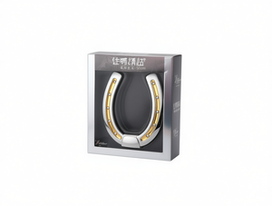 Fibbia a ferro di cavallo in argento e oro da 5,0 cm, in metallo, di lusso, per la protezione del cavallo - Product Image 1