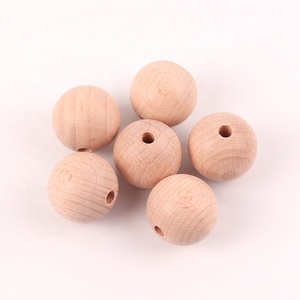 Perles en bois de hêtre de 30mm pour enfants, jouets de dentition, accessoires DIY, artisanat, perles en bois, offre spéciale - Product Image 1