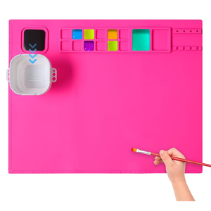 Tapete de Silicona de Grado Alimenticio Personalizado, Ecológico, para Manualidades y Pintura para Niños, Superficie de Dibujo No Tóxica, Diseño de Moldeo por Inyección, con Certificación FDA/LFGB - Product Image 1