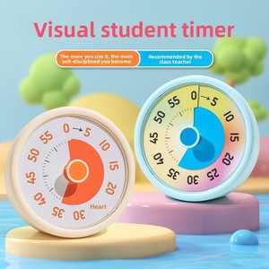Temporizador Visual Silencioso de 60 Minutos, Reloj de Cuenta Regresiva Analógico para Niños, Estudio, Escuela, Cocina, Herramienta de Gestión del Tiempo - Product Image 2