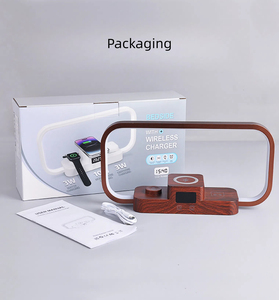 Nhanh Chóng Qi Sạc Đứng <span class=keywords><strong>Iphone</strong></span> Bảng Đèn 3-Trong-1 Từ Sạc Không Dây Với Đèn LED Đồng Hồ Báo Thức Cho Phòng Ngủ - Product Image 5