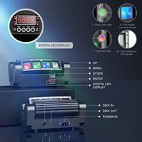 Vente chaude scène araignée lumières RGBW 8 yeux tête mobile faisceau lumineux activé par le son contrôle DMX-512 lumières de scène