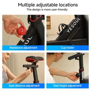 Bicicleta de Ciclismo Estática Profesional para el Hogar con Sistema de Freno Magnético, Transmisión por Correa, Material de Acero, <span class=keywords><strong>Yesoul</strong></span> G1M Plus - Product Image 5